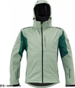 Odzież robocza - CERVA DAYBORO softshell - męska kurtka softshellowa, odpinany kaptur, odblaskowe elementy, 100% poliester - szarozielony 4XL - miniaturka - grafika 1