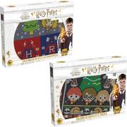 Puzzle - Harry Potter puzzle Boże Narodzenie w Hogwarcie 2x 1000 elementów - miniaturka - grafika 1