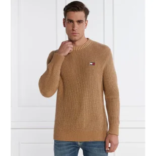 Tommy Jeans Sweter TONAL XS BADGE | Regular Fit - Swetry męskie - miniaturka - grafika 1
