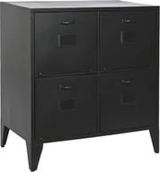 Komody - Bigbuy Home Komoda Home ESPRIT Czarny Metal Loft 75 x 45 x 80 cm - miniaturka - grafika 1
