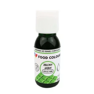 Barwnik Zielony jasny 18 ml w żelu do czekolady, mas tłustych (Light green) Food Colours - Dodatki do ciast w proszku - miniaturka - grafika 1