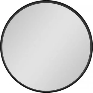 Dubiel Vitrum Oslo lustro 60x60 cm okrągłe rama czarna - Lustra - miniaturka - grafika 1