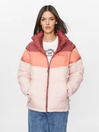 Odzież trekkingowa damska - Columbia Kurtka zimowa Puffect™ Color Blocked Jacket Czerwony Regular Fit - miniaturka - grafika 1