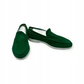 Mokasyny męskie - Mokasyny męskie zamszowe Old Money 44 - miniaturka - grafika 1