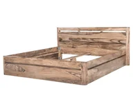 Łóżka - Łóżko Drewniane Toronto #162 Rama 140X200 Cm  Palisander Sheesham Lakierowany B 8857 - miniaturka - grafika 1