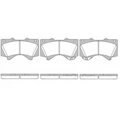Klocki hamulcowe - Klocki hamulcowe - komplet REMSA 1271.02 - miniaturka - grafika 1