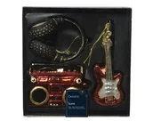 Bombki - Bombka szklana gitara słuchawki magnetofon komplet - miniaturka - grafika 1
