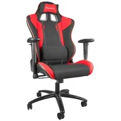 Fotele gamingowe - Natec Genesis SX77 GAMING CHAIR BLACK-RED NFG-0751 - miniaturka - grafika 1