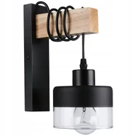 Lampy ogrodowe - Kinkiet E27 LED Stark wiszący x1 czarny + WD - miniaturka - grafika 1