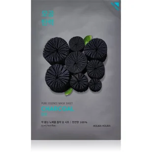 Holika Pure Essence Mask Sheet Maska w płachcie Węgiel 1 szt. - Maseczki do twarzy - miniaturka - grafika 1