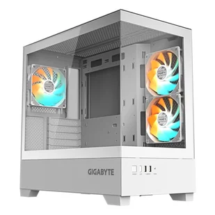 GIGABYTE C201 PANORAMIC ICE Midi Tower Biały GB-C201PI - Akcesoria do komputerów stacjonarnych - miniaturka - grafika 1