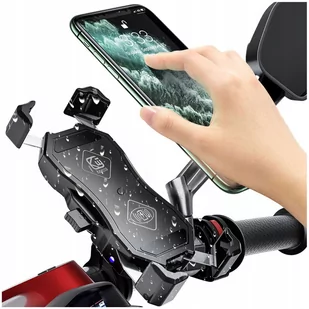 Uchwyt motocyklowy Kewig z ładowarką indukcyjną QI 15W, na telefon na rower - Ładowarki samochodowe - miniaturka - grafika 1