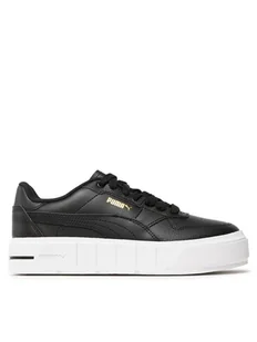 Puma Sneakersy Cali Court Lth Jr 394384 02 Czarny - Buty dla dziewczynek - miniaturka - grafika 1