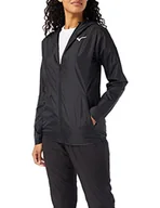 Kurtki damskie - Mizuno Damska kurtka z kapturem Czarny L - miniaturka - grafika 1