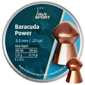 Amunicja do wiatrówek - Śrut H&N 5,50mm diabolo Baracuda Power 200szt - miniaturka - grafika 1