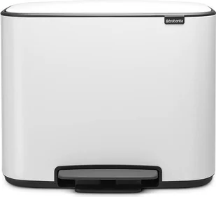 Brabantia Kosz na śmieci Bo pedałowy 11 l + 23 l biały 121142 - Kosze na śmieci - miniaturka - grafika 1