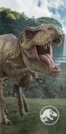 Okrycia kąpielowe dla dzieci - Ręcznik plażowy 70x140 Park Jurajski dinozaur 0776 Jurassic World Park bawełniany dziecięcy - miniaturka - grafika 1