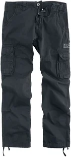 spodnie bojówki ALPHA INDUSTRIES - JET PANT BLACK-38 - Spodnie męskie - miniaturka - grafika 1