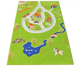 IVI Carpets Carpets, Dywan dziecięcy, 3D, Wioska, Zielony, 100x150 cm - Dywany dla dzieci - miniaturka - grafika 1