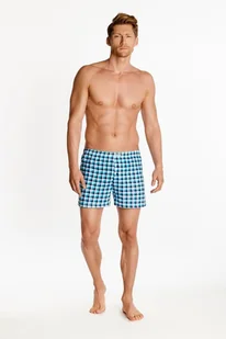 Henderson, Bokserki męskie luźne, niebieska krata, rozmiar XXXL - Majtki męskie - miniaturka - grafika 1