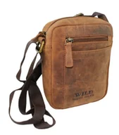 Torby męskie - Elegancka I Stylowa Torba/Saszetka Na Ramię Wild BRĄZOWA 6156 20 x 17 x 6 [cm] - miniaturka - grafika 1