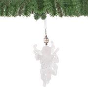 Ozdoby bożonarodzeniowe - Zawieszka choinkowa biały aniołek na choinkę 13 cm CA0080 - miniaturka - grafika 1