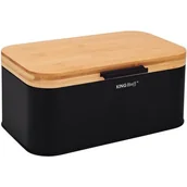 Chlebaki - CHLEBAK STALOWY Z POKRYWĄ BAMBUSOWĄ KINGHOFF KH-1735 - miniaturka - grafika 1