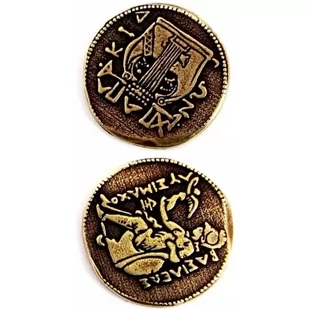 Antyczna Złota Metalowa Moneta 1 szt - Gry planszowe - miniaturka - grafika 1