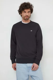 Gant bluza męska kolor czarny z aplikacją - Bluzy męskie - miniaturka - grafika 1
