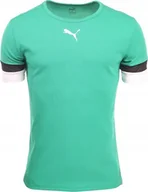 Koszulki męskie - Puma Koszulka męska Puma teamRISE Jersey zielona 704932 05 S - miniaturka - grafika 1