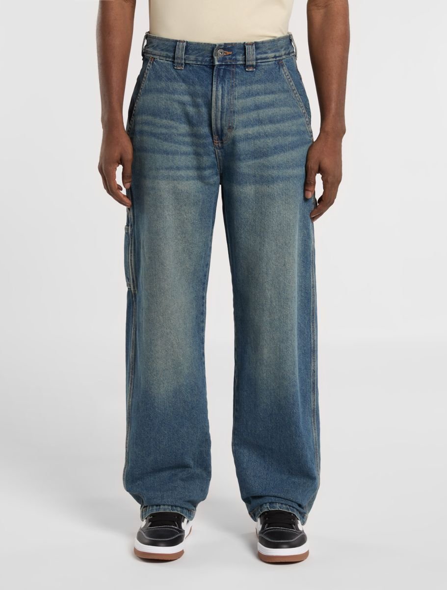 jeansy męskie dickies stevensville carpenter - dk0a863tl231 denim khaki tinted niebieski