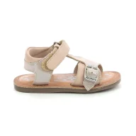 Buty dla dziewczynek - Sandały dziecięce Kickers DIAZZ ROSE CLAIR METALLISE - miniaturka - grafika 1