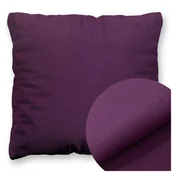 Poszewki na poduszki - Poszewka Bawełna 50 x 50 Jednolita Ola Śliwka Fiolet - miniaturka - grafika 1