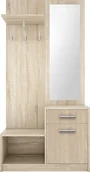 Meble do przedpokoju - Garderoba przedpokój z lustrem dąb sonoma LUCAS - miniaturka - grafika 1