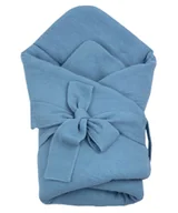 Rożki i beciki - Rożek niemowlęcy "Muślin jeansowy" - miniaturka - grafika 1