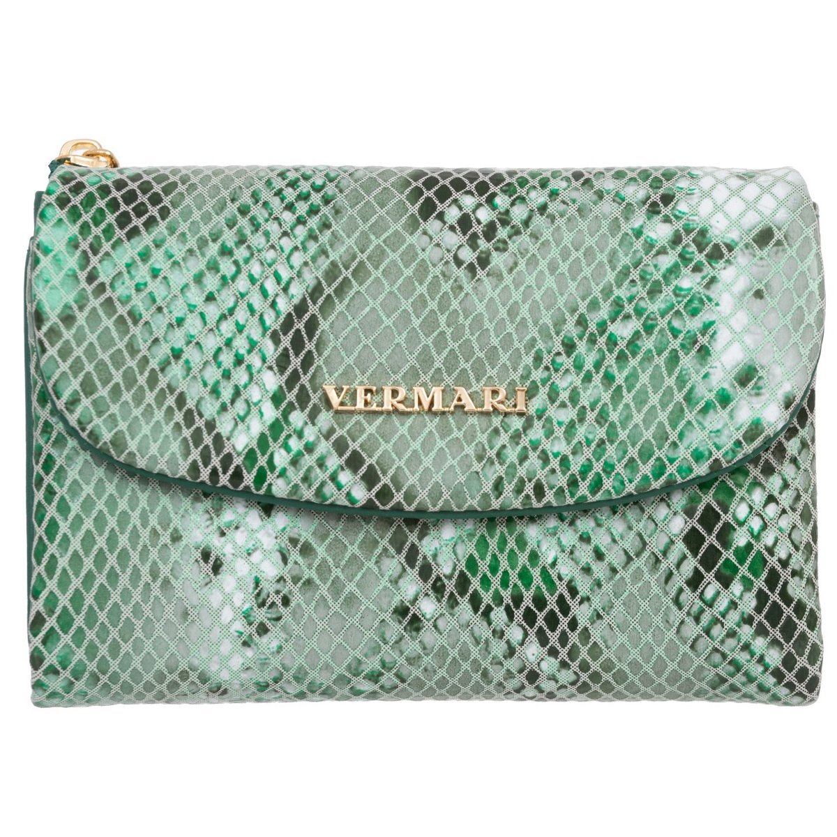 Portfel damski Skórzany VerMari Vipera Zielony
