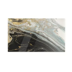 Szklana deska do krojenia HOMEPRINT Czarny marmur, dekoracja 60x52 cm - Deski do krojenia - miniaturka - grafika 1
