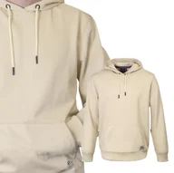 Bluzy męskie - BLUZA Męska Kangurka z Kapturem DRESOWA Nieocieplana ECRU XL Pako Jeans - miniaturka - grafika 1