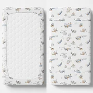 Prześcieradła dla dzieci - PRZEŚCIERADŁO Z GUMKĄ 60x120 BAMBUS 100% DO ŁÓŻECZKA - FERETTI - miniaturka - grafika 1