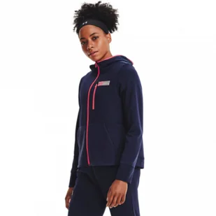 Damska bluza treningowa UNDER ARMOUR Armour Mixed Media FZ - Bluzy sportowe damskie - miniaturka - grafika 1