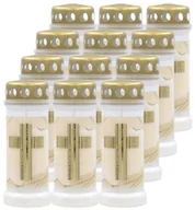 Lampiony i znicze - Znicze plastikowe zalewane BOLSIUS NR 6L Krzyż 17cm ~70h 12szt. - miniaturka - grafika 1