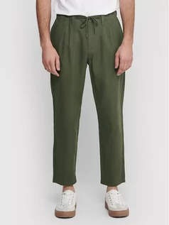 Spodnie męskie - Only & Sons Spodnie materiałowe Leo 22013002 Zielony Regular Fit - grafika 1