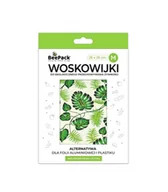 Folia, papier śniadaniowy, serwetki - Woskowijka do przechowywania żywności, LIŚĆ MONSTERY, rozmiar M (28x28cm), BeePack - miniaturka - grafika 1