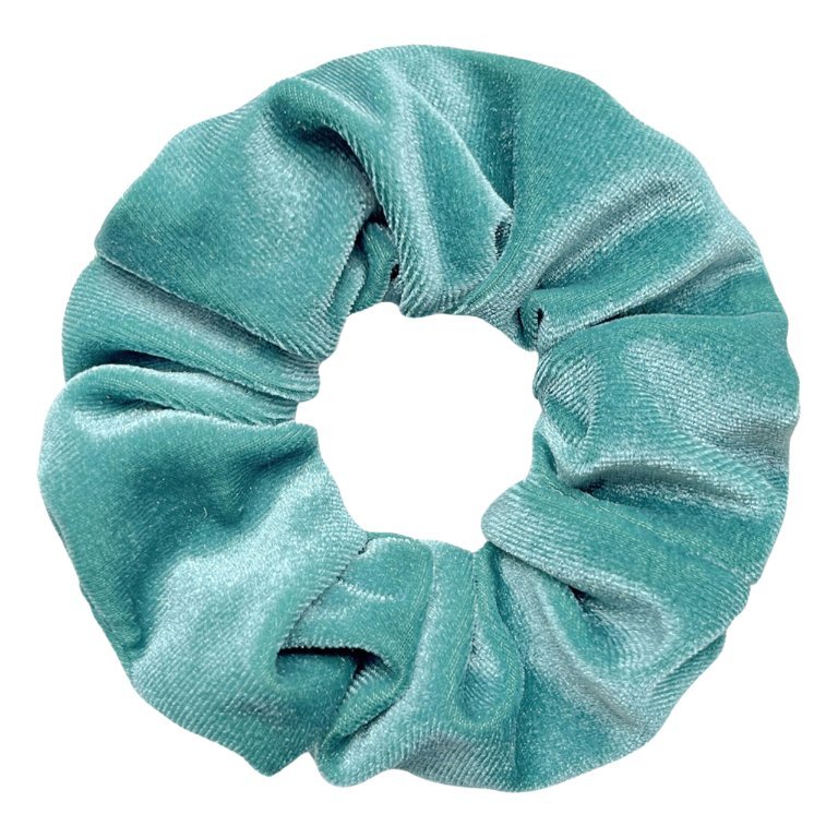 Gumka do Włosów Turkusowa Duża Welurowa Wygodna i Bezpieczna dla Włosów