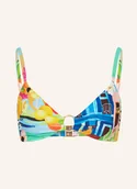 Stroje kąpielowe - Seafolly Góra Od Bikini Bralette Cuba blau - miniaturka - grafika 1