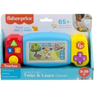 Zabawka interaktywna FISHER PRICE Ucz się i śmiej! Konsola ABC małego gracza HNN39 - Zabawki interaktywne dla dzieci - miniaturka - grafika 1