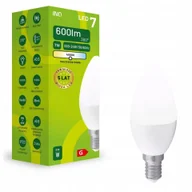 Żarówki tradycyjne - Inq E14 7W (41W) 600lm C37 świeczka 4000K neutral - miniaturka - grafika 1