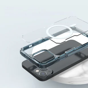 Etui Nillkin Nature Pro Magnetic Apple iPhone 15 niebieskie - Etui i futerały do telefonów - miniaturka - grafika 14