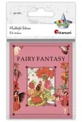 Zabawki kreatywne - Naklejki foliowe Fairy Fantasy wróżki różowe 30szt - miniaturka - grafika 1