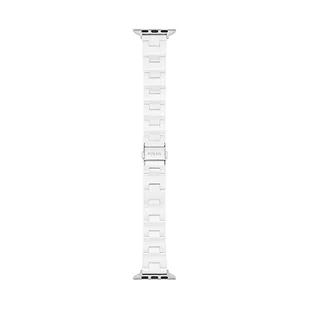FOSSIL Wymienny pasek do zegarka Apple Watch Fossil S380005 Srebrny - Akcesoria do smartwatchy - miniaturka - grafika 1